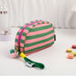 Canvas Striped Toiletry Bag