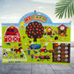 My Farm felt story board with felt barn, tree, tractor and number pieces in a lifestyle scene