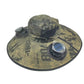 Solar Usb Fan Hat with Dual | detail close up