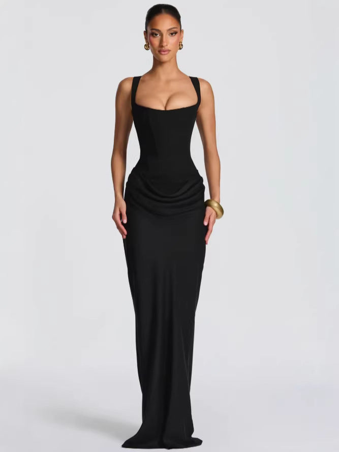 strapless dress for Casual Day, Trip, Relaxed Outing with Easy Styling | angled lifestyle styling shot