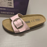 Pink-bright mirror cowhide insole