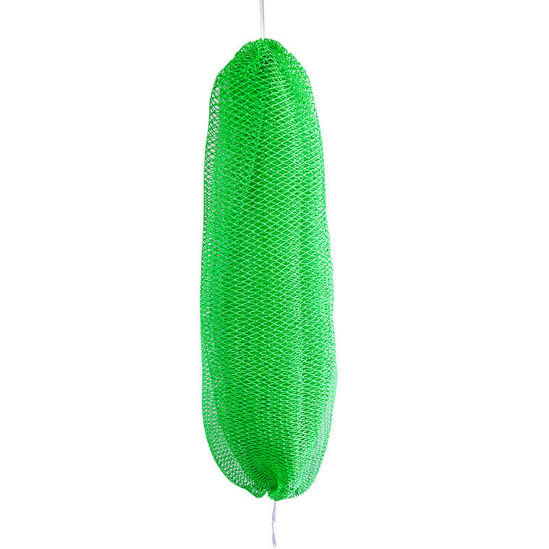 Close view of the textured scrubbing net of the bath strip