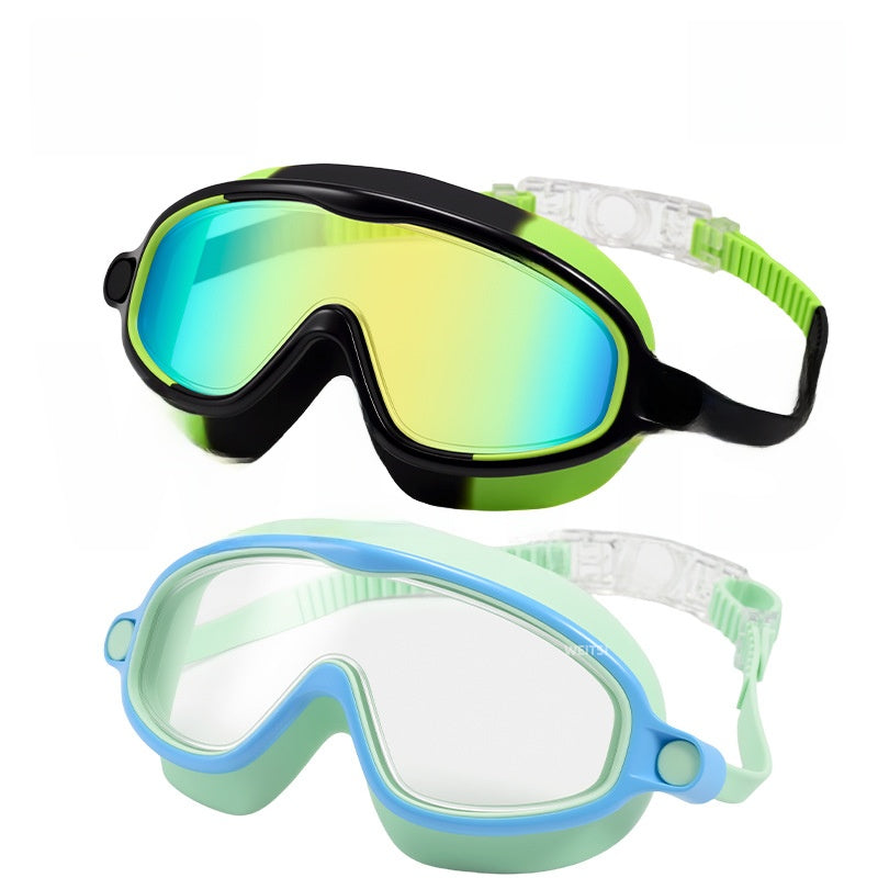 Kids swimming goggles with anti-fog polycarbonate lenses