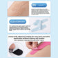 Infographic showing the finger tape peeling from its adhesive backing and its self adhesive weave