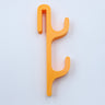 Orange single-sided double hook