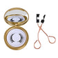 Magnetic lash band next to the clip showing the scale of the set