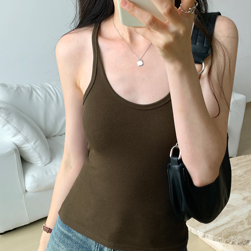 Padded Bow Back Crop Top | quilted chest panel macro