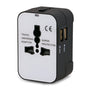 2.1A Dual USB Black Base White Face