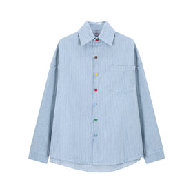 Womens Polo Collar Striped