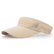Solid color empty top hat khaki