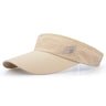 Solid color empty top hat khaki