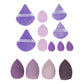 Teardrop foam beauty blender sponge shown on a plain white background