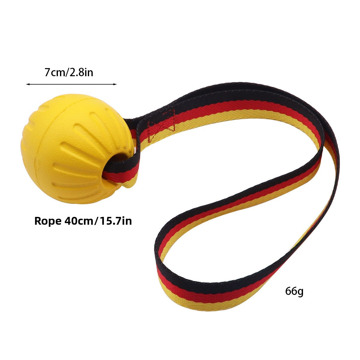 Durable EVA foam ring dog toy for fetch and tug with a bite resistant surface