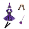 Purple Full Set (Skirt, Hat, Gloves, Socks, Broom) / 140cm-XL