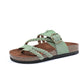 Adjustable Buckle Woven Sandals | lifestyle in use