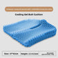 Honeycomb gel cushion flexing under pressure to show the soft cells