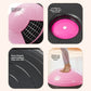 Cutaway panels of the pink balance dome showing the inner mesh layer and recessed air plug