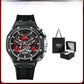 Multi-function sports watch styled in a modern interior scene