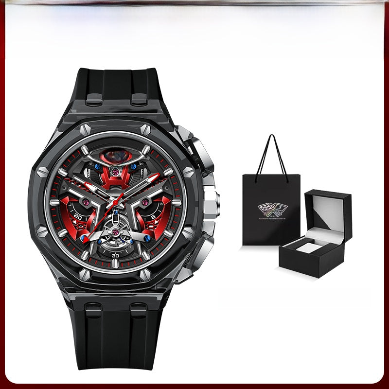 Multi-function sports watch styled in a modern interior scene