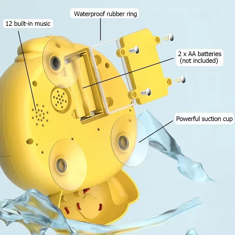 Baby Bath Toys Bubble Machine Duck Frog Music Kids Bath Toy Bathtub Soap Automatic Bubble Maker Baby Bathroom Toy for Children