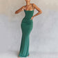 Backless Fishtail Sling Dress for Casual Day, Trip, Relaxed Outing with Easy Styling | side profile detail close up