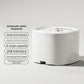 Pet feeder kit with feeder and separate water dispenser in white