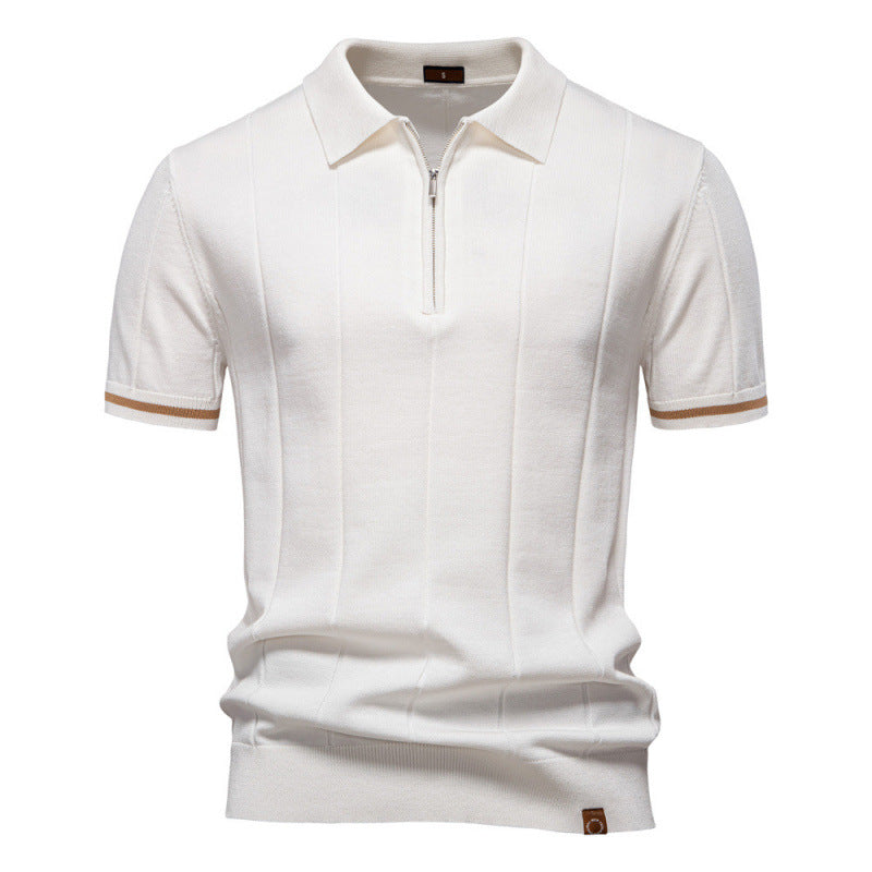 Men's knitted shirt worn for a relaxed everyday look