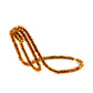Amber brown translucent beaded wine bottle holder on a white background, Amber Brown option
