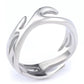 Geometric Flame Design Titanium Steel Ring