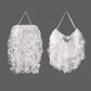 White curly synthetic Santa Claus costume wig and matching beard set, weight option view