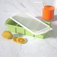 4 rows Round Ice Tray Avocado Green