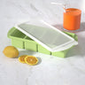 4 rows Round Ice Tray Avocado Green