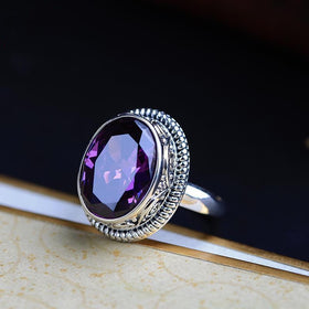 Purple Stone Statement Ring