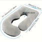 U-shaped maternity pillow | close up material texture