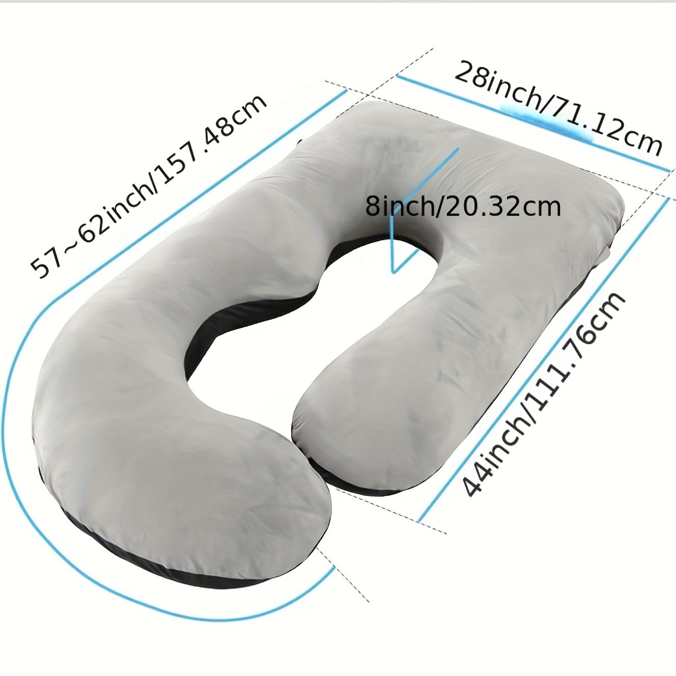 U-shaped maternity pillow | close up material texture