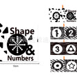 Numbers Black White