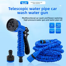 Expandable Garden Hose with 7 Pattern Spray Gun Set