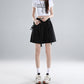 Washed Cotton Shorts Women Casual Loose Fit Wide-Leg