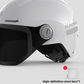 Close view of the rear rotary dial fit adjuster on the back of the half helmet