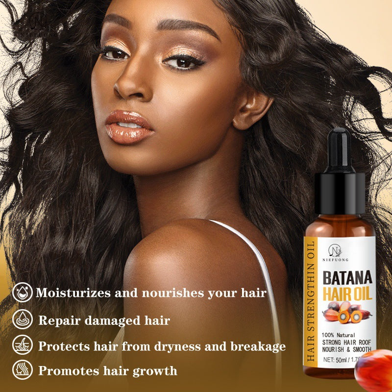 Hair repair essential oil applied to dry damaged ends