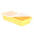 4 rows Rectangular Tray 1000ml Yellow