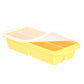 Flexible platinum silicone ice cube tray held flexed to pop out cubes for the home freezer
