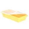 4 rows Rectangular Tray 1000ml Yellow