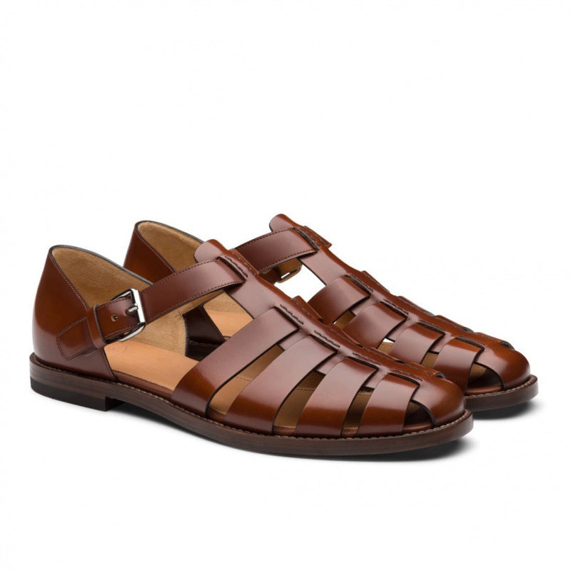 Mens Closed Toe Roman Sandals