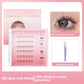 Applying the glue free lower eyelashes under the natural lower lashes