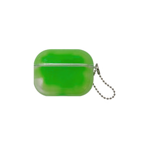 Green glow in the dark AirPods cover, translucent hard PC shell