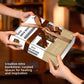 Boxed DIY Mini House Dreamy Book Hall wooden model kit held in two hands as a wrapped gift