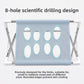 Foldable pet bathing stand, close view of the mesh top and drainage holes