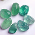Green fluorite tumbled stone