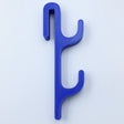 Blue single-sided double hook
